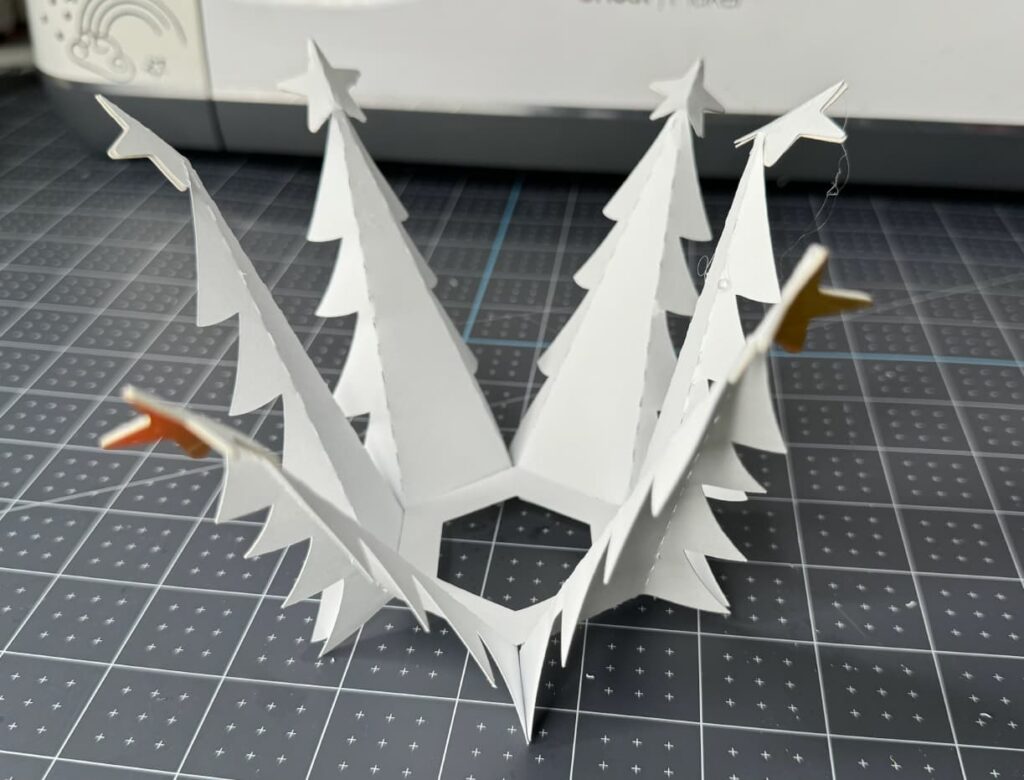 3d Christmas Tree SVG Template Step 2