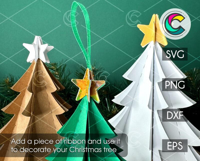 SVG Christmas Tree Cricut Template