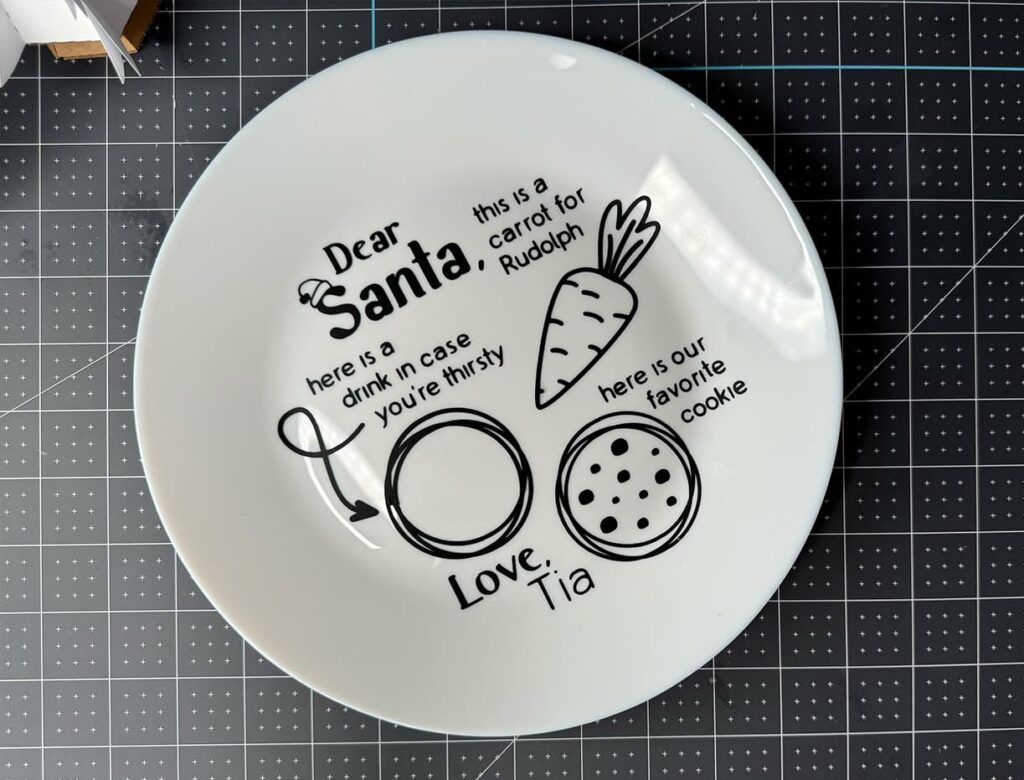 Santa Plate Free SVG