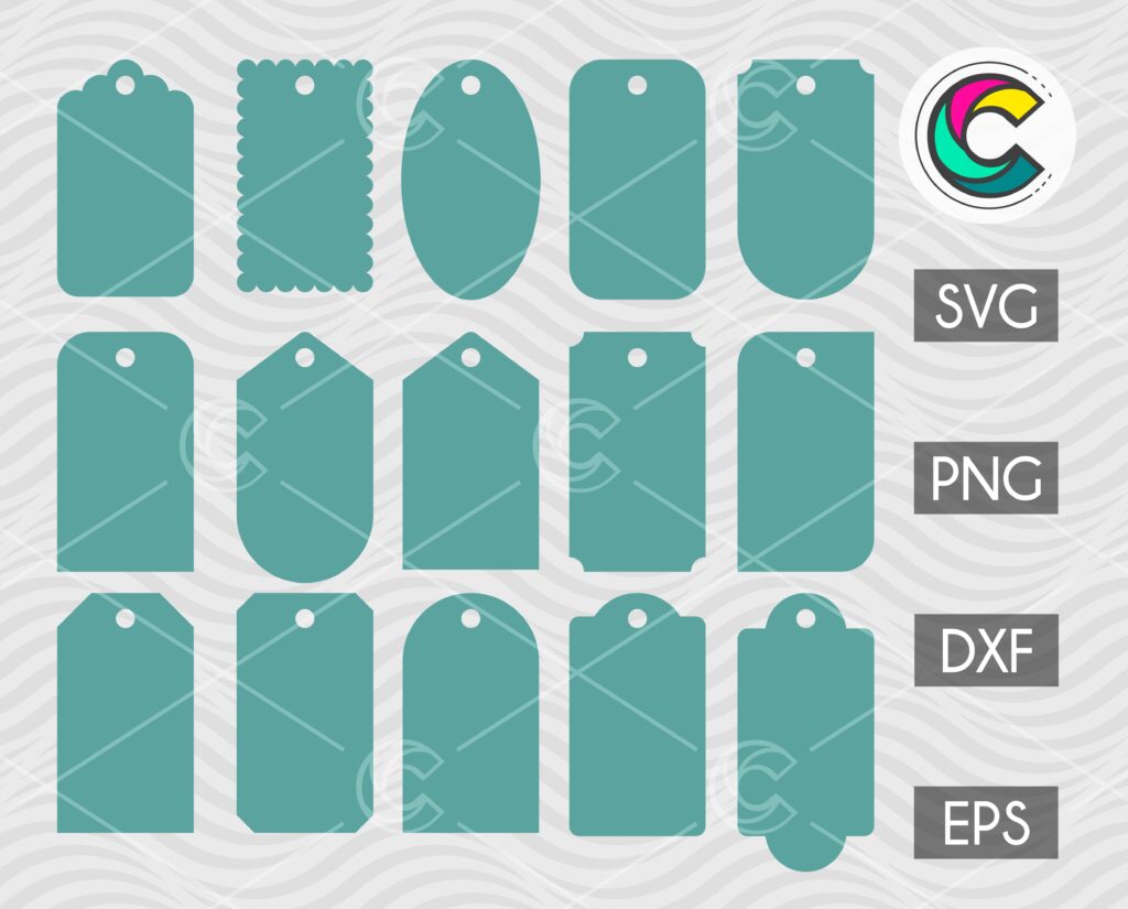 Gift Tags SVG Bundle, PNG, DXF, EPS | Creative Vector Studio