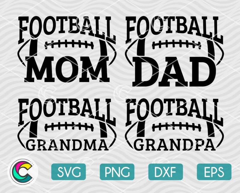 Football Family SVG Bundle, PNG, DXF, EPS | Creative Vector Studio