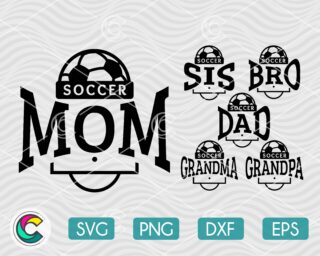 Soccer Family SVG Cut File