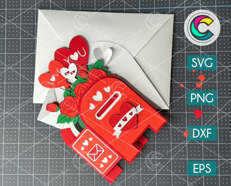 Mailbox SVG Pop Up Card Template