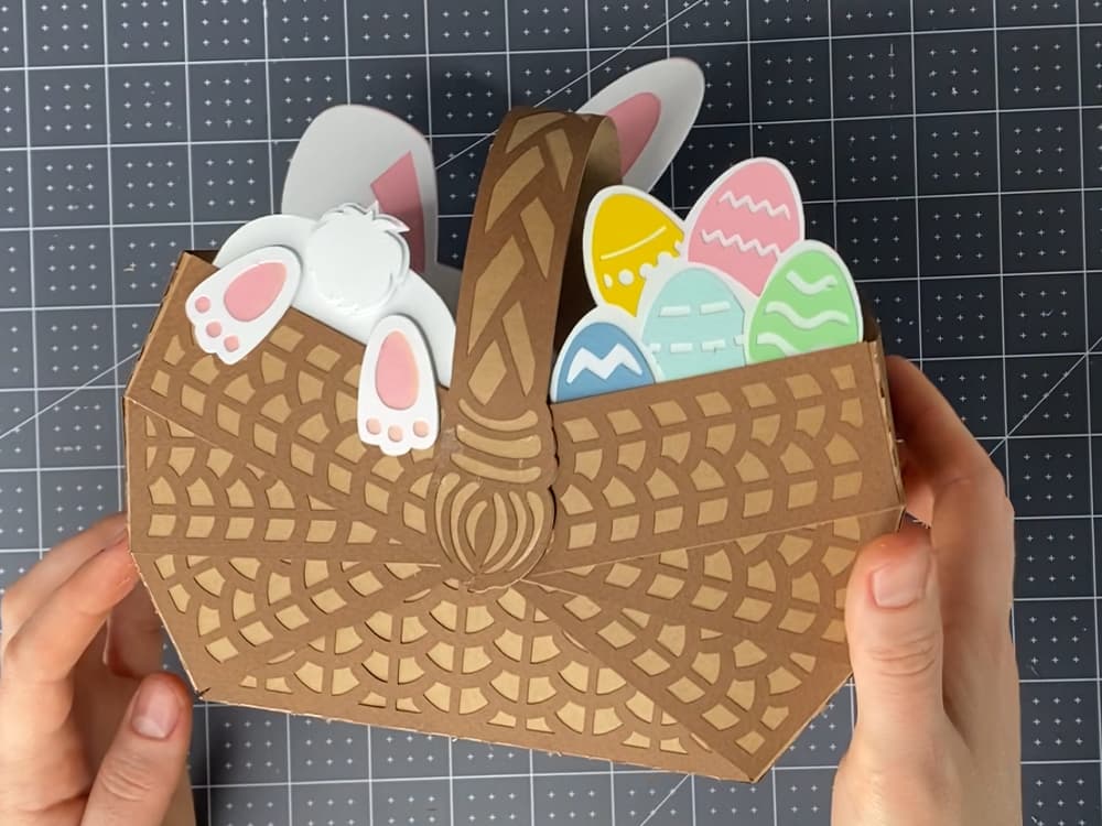 DIY Paper Basket Free SVG Template