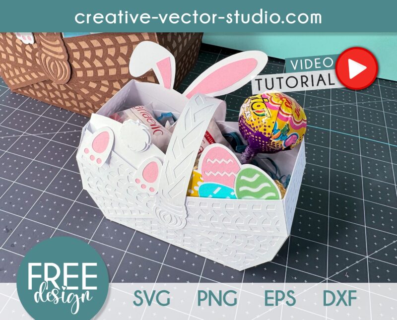 Free Paper Basket SVG Cut File