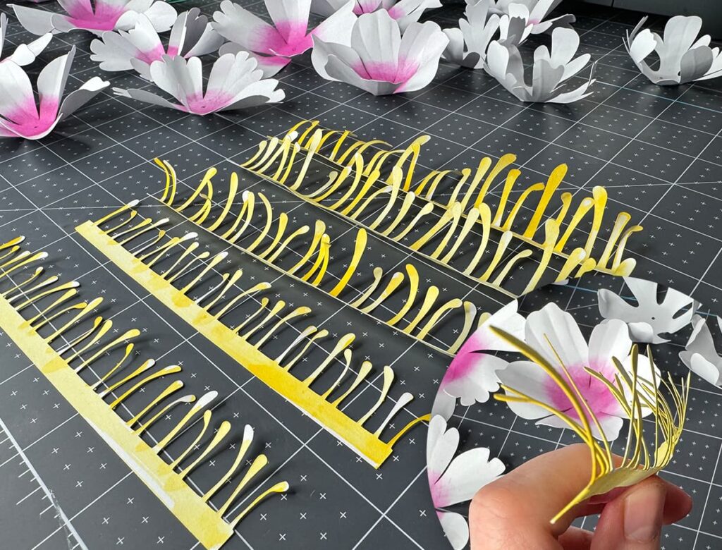 DIY Peony Paper Flower SVG Template