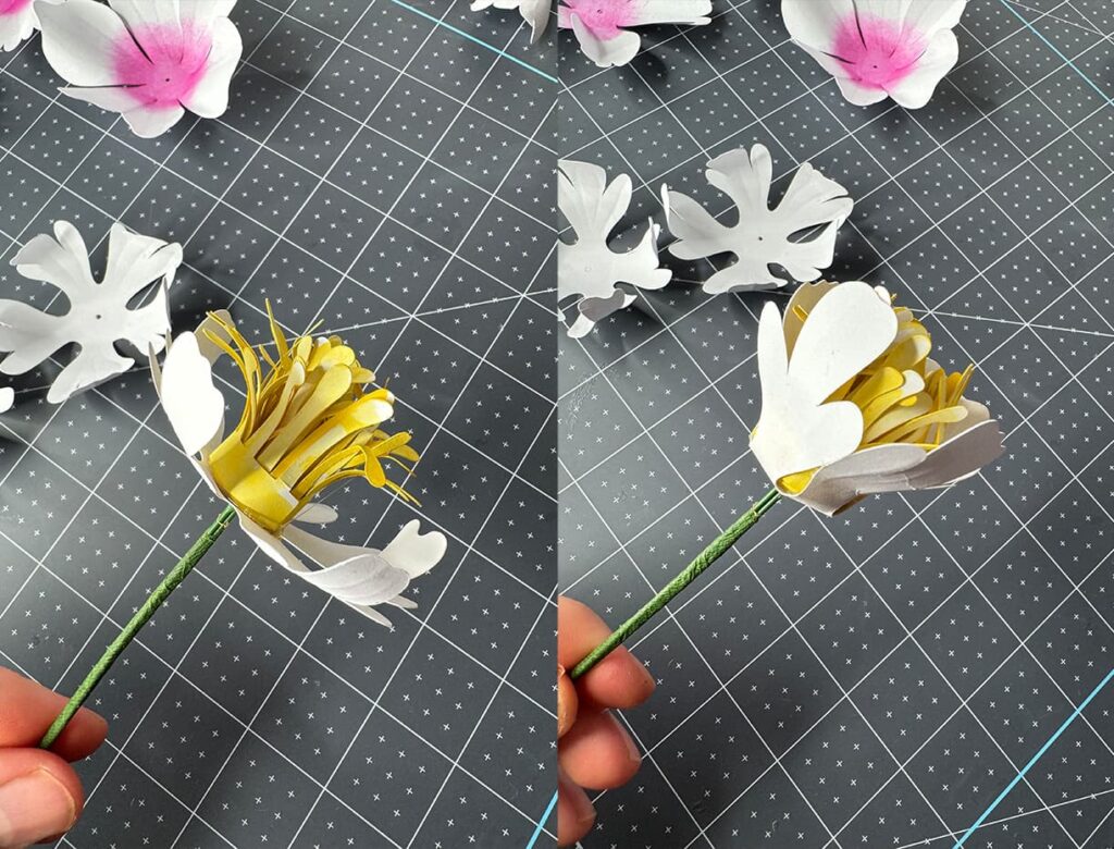 How to make Peony Paper Flower step 14