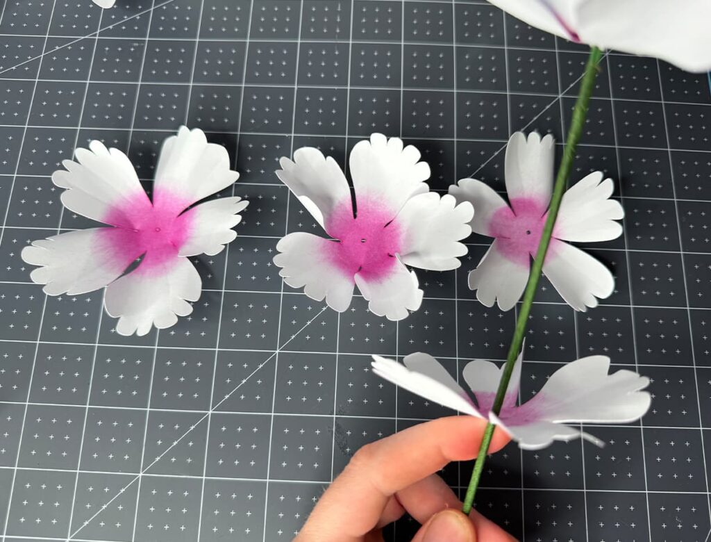 How to make Peony Paper Flower step 16