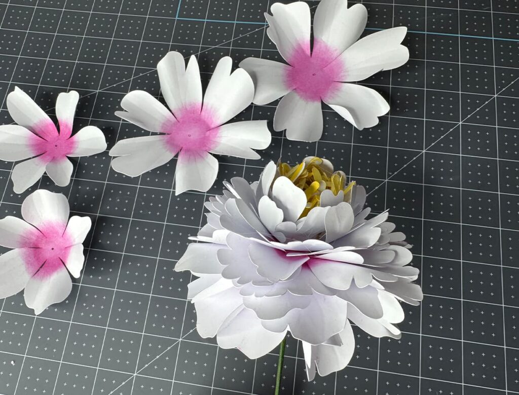 How to make Peony Paper Flower step 17