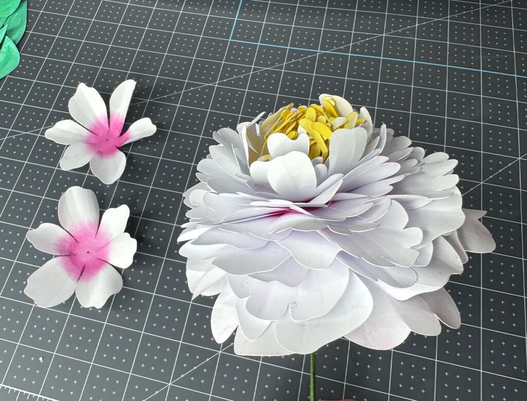 How to make Peony Paper Flower step 18