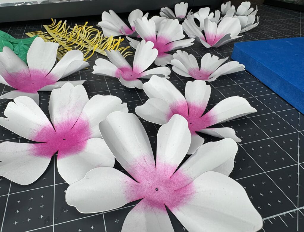 Peony Paper Flower Petals