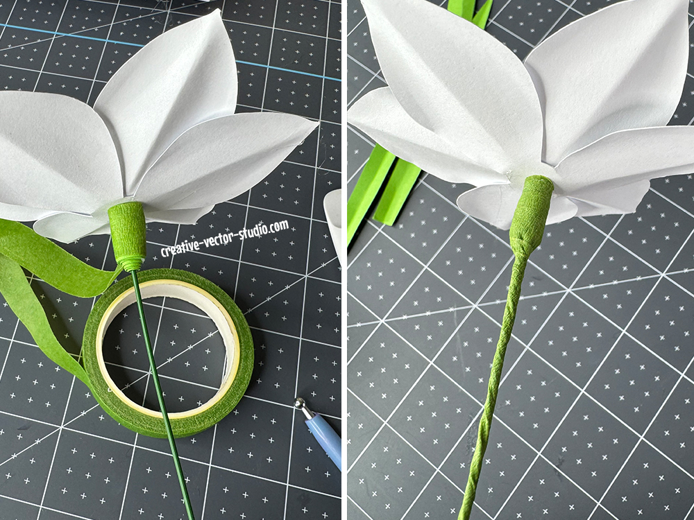 DIY narcissus flower template