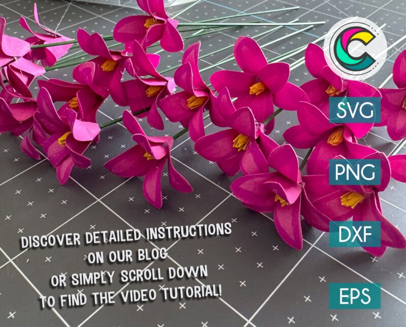 Hyacinth Flower SVG Cut File
