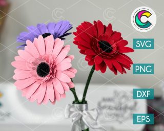 Gerbera Flower SVG